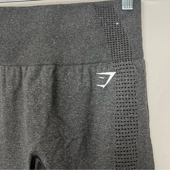 Gymshark 3 Leggings Bundle sz M Black Grey (x2) Gym Workout Athleisure Snatched - Picture 12 of 15